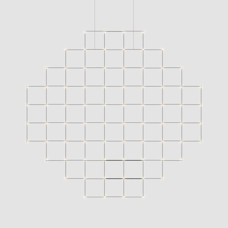 Pixel Sphere by Quasar – 43 15/16″ x 4 15/16″ Suspension, Chandelier offers quality European interior lighting design | Zaneen Design